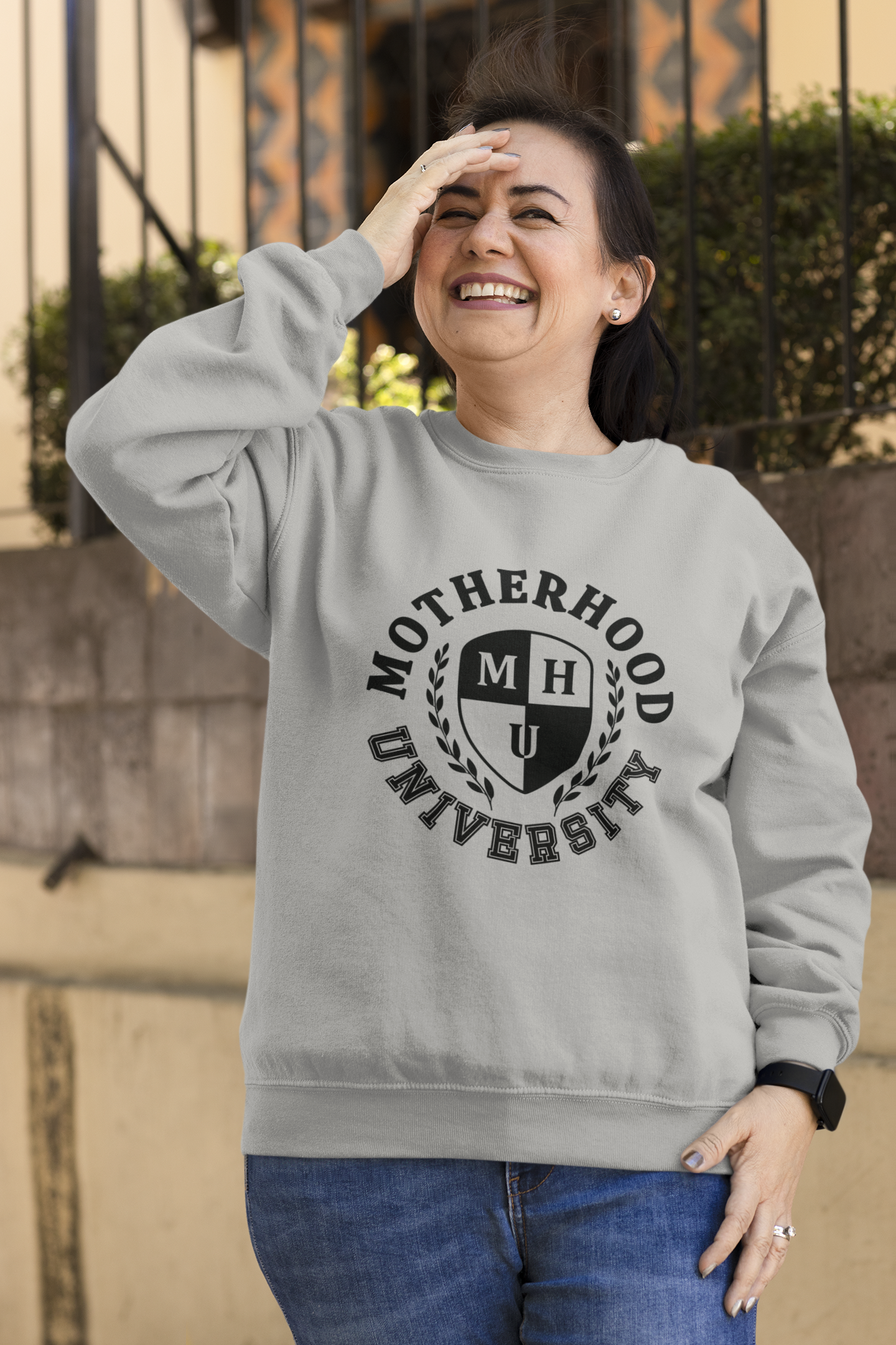 Motherhood University Light Grey
